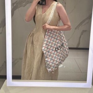 Celine White and Multicolor Women's Bag